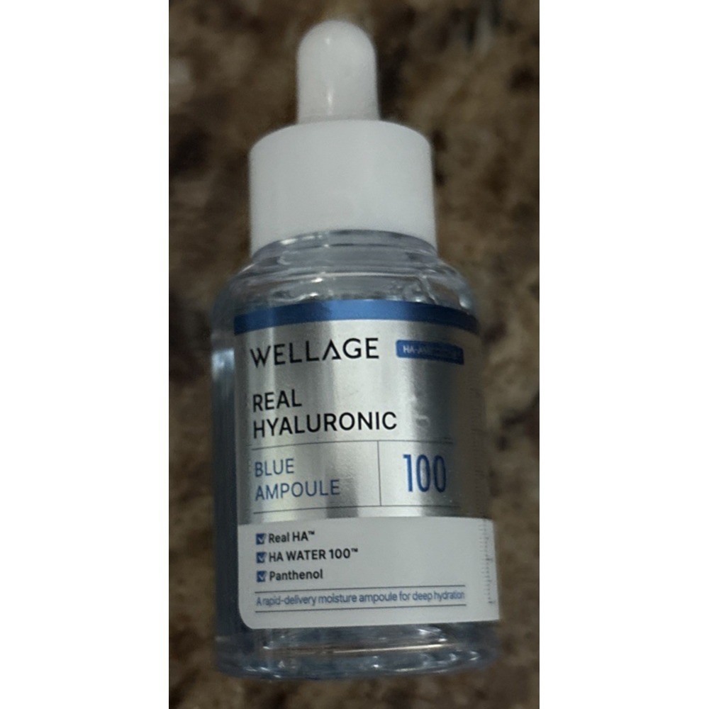 WELLAGE Real Hyaluronic Blue Ampoule 100ml (3.38 oz) Facial Serum K-Beauty
